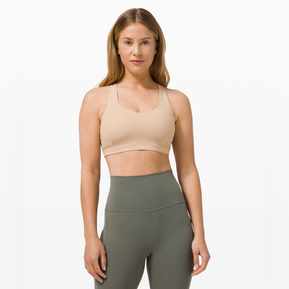 Lululemon Free To Be Serene Bra *Light Support, C/D Cup - Cafe Au Lait - Size 14
